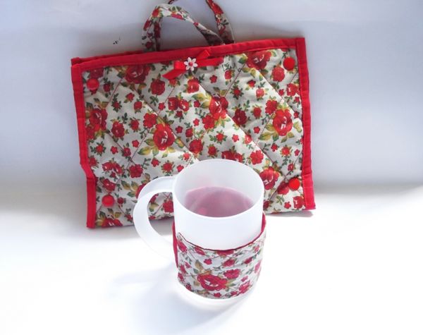 Mug-Rug Vermelho